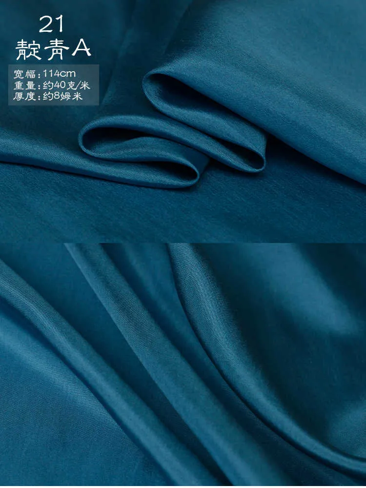1 metr 100 Mulberry Silk 8 mm Habotai Silk Tabin Silne kolory 114 cm 44 Quot szerokość przez podwórko 2107024053327
