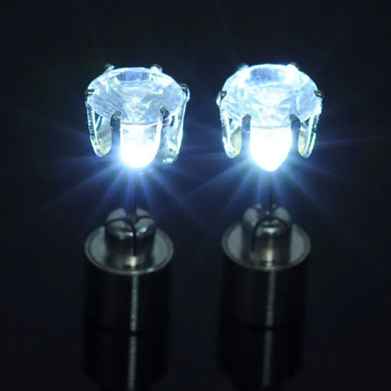 Donna Uomo LED Gadget Gioielli di moda Illuminano Corona Gocce di cristallo Creativo Illuminazione moderna Orecchini Confezione al dettaglio8996147
