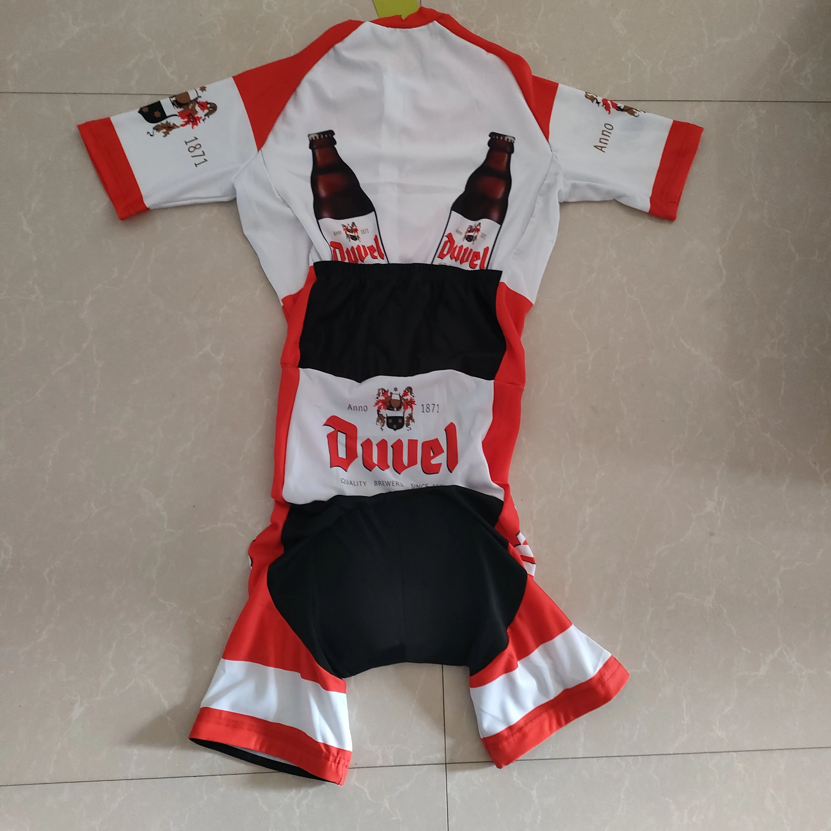 2022 Duvel Beer Men's Cycling Triathlon Skinsuit Maillot Ropa Ciclismo Speedysuit Bike Jersey Set Bicycle Clothing2274