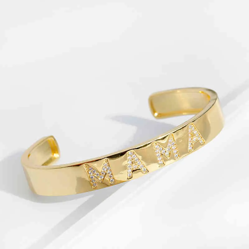 Bracelet de luxe en alliage d'or creux en cristal de Zircon pour femmes Bracelets classiques étoile mauvais œil strass cadeau de fête des mères