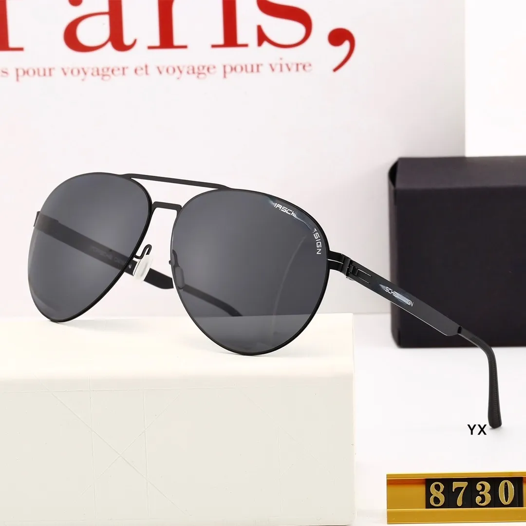 Outdoor-Sonnenbrille, modisches Design, Sportbrille, Polarisator, Herren-Metallbrille