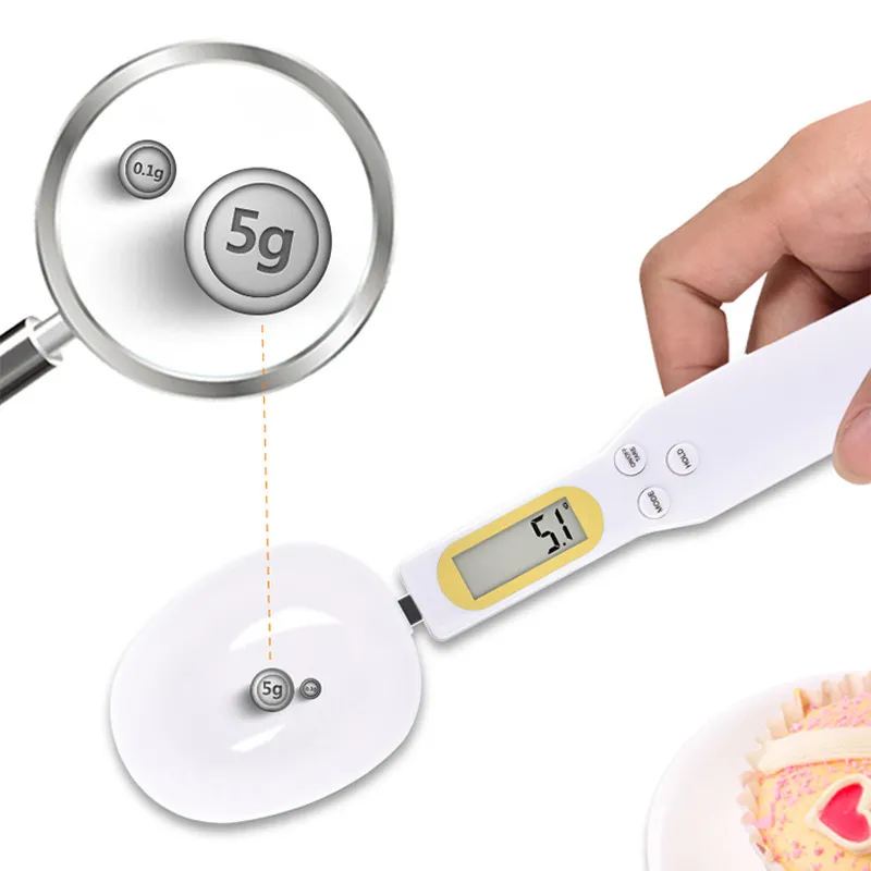 Kökstillbehör 500G 0 1G LCD Display Digital Electronic Measuring Spoon Kitchen Gadgets Cooking Tools Bakningstillbehör 21265J