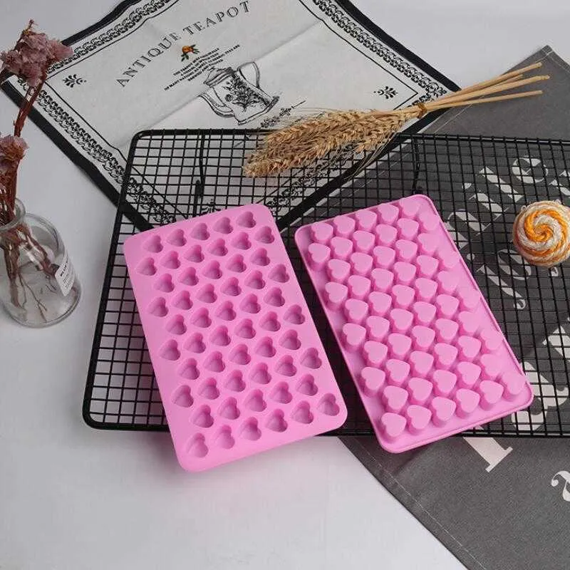 DHL Chocolate Molds Gummy Molds Silicone Candy Mold Ice Cube Tray Nonstick Food Grade nd Silicone Molds 18.2*10.8*1cm LX4150