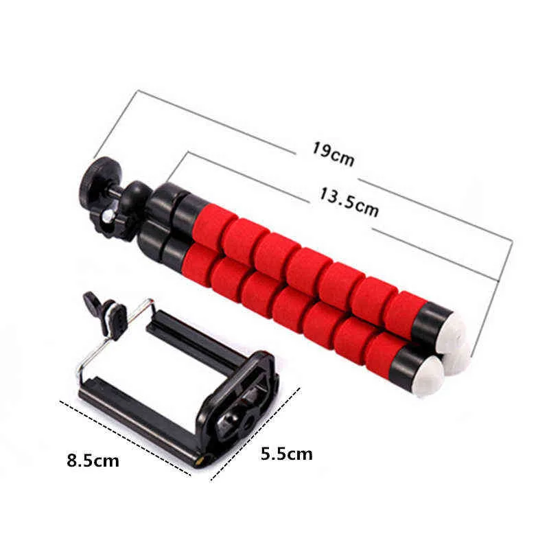 Supporto treppiede telefono Supporto treppiede in spugna flessibile polpo o Bluetooth Otturatore remoto Selfie Stick Staffa autoscatto H1117