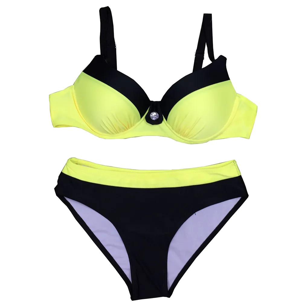 Bikinis Women Swimsuit High Waisted Bathing Suits Swim Halter Top Push Up Set Plus Size Swimwear Brazilian 210520