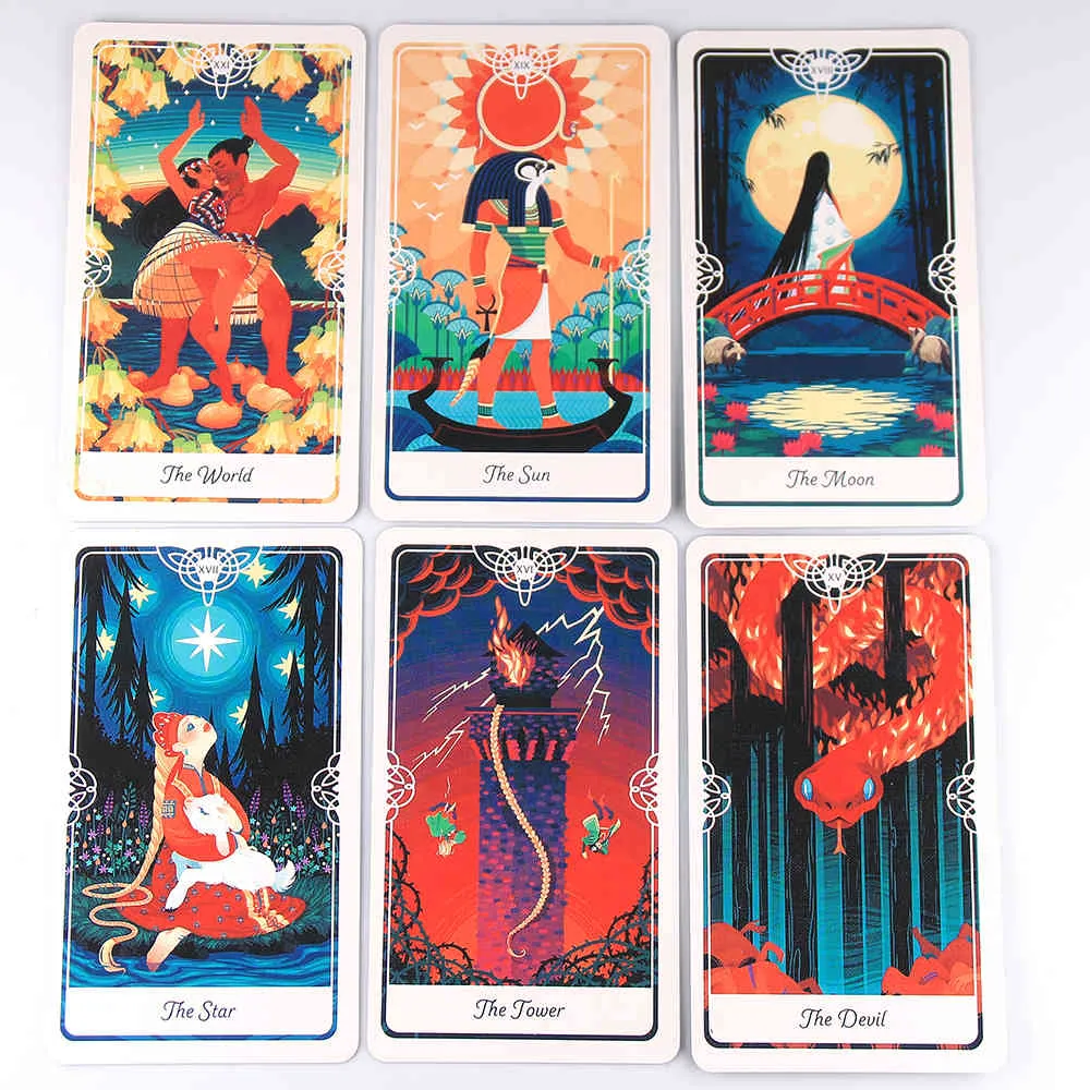 Tarot du Divin Un jeu de cartes et un guide inspirés des contes de fées folkloriques des divinités du monde entier.