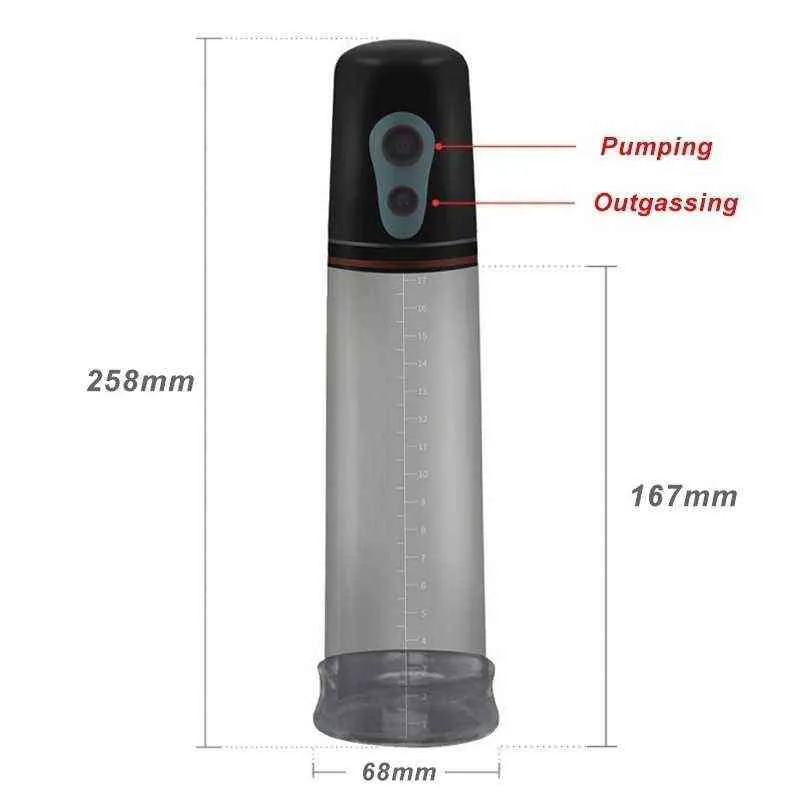 NXY Sex Pumpe Spielzeug Elektrische Pumpe Vakuum Automatische Penis Männliche Vergrößerung Vibrator s Hülse s 1125