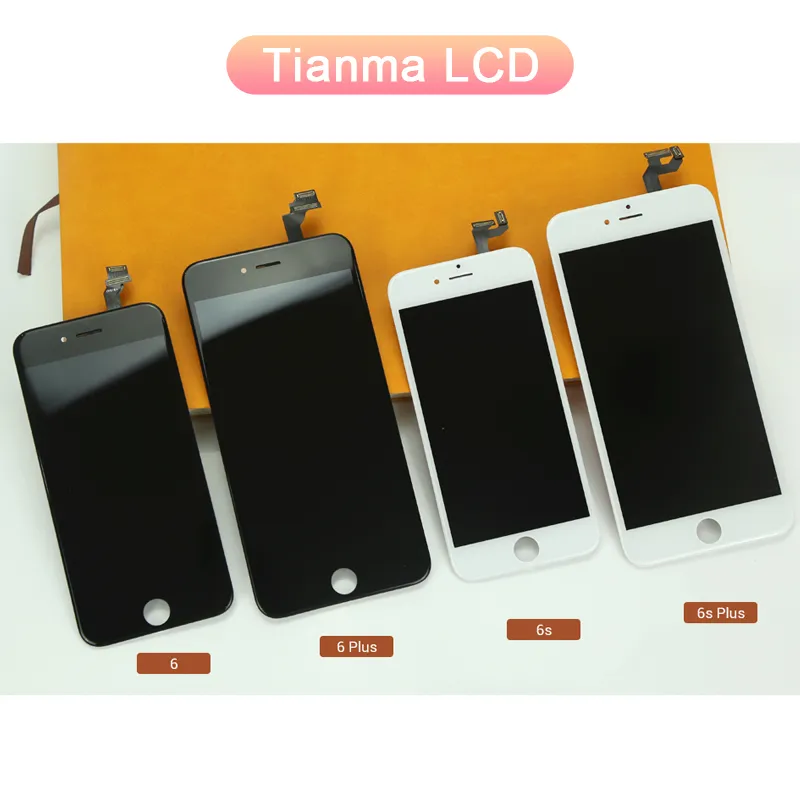 ORIWHIZ Tianma LCD iPhone 5 5s 6 Plus 6s 7 8 Digitizer Assembly Schermo di ricambio Touch sensibile Qualità durevole Nero Bianco