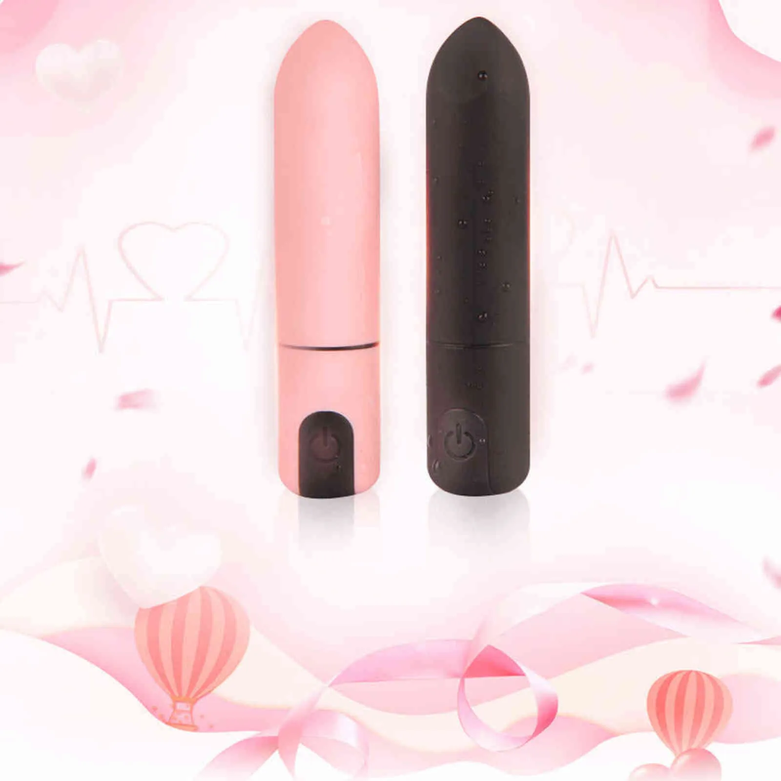 NXY Eggs Kabelloser kleiner Mini-Lippenstift-Kugelvibrator, Nippel-G-Punkt-Klitoris-Massagegerät, wiederaufladbar, vibrierendes Sexspielzeug für Erwachsene für Frauen, 1124