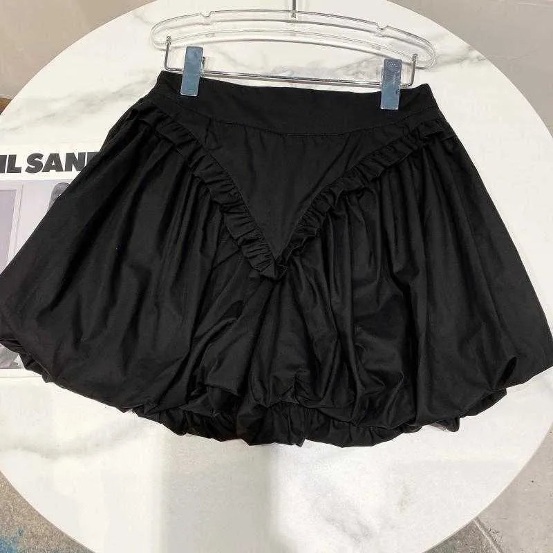 DEAT printemps été mode décontracté en forme de V plissé taille élastique bulle shorts Knickerbockers Shorts femmes SK817 210709