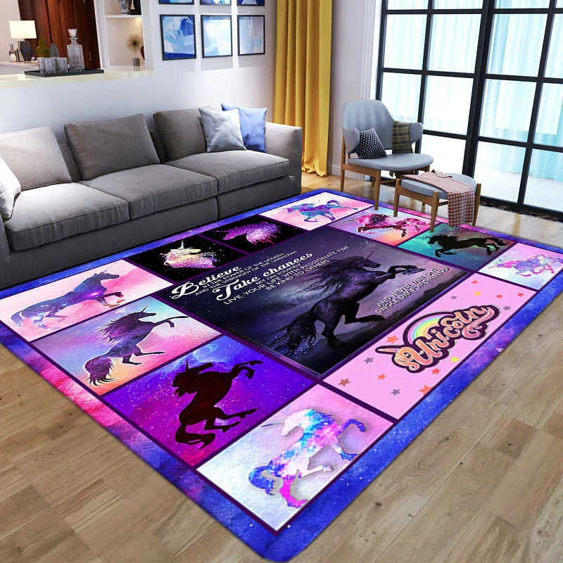 Tecknad 3d anime gamer mönster mattor för vardagsrum sovrum stort område mattan barn lek golv matta barn spel stor rug 210626