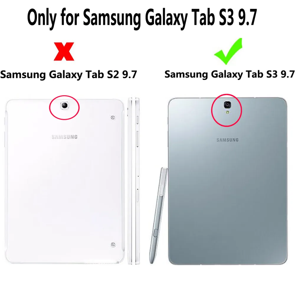 Detach Wireless Bluetooth لوحة المفاتيح اللوحي غطاء لحالة Samsung Galaxy Tab S3 9.7 SM-T820 T820 T825 مع فيلم حامي الشاشة