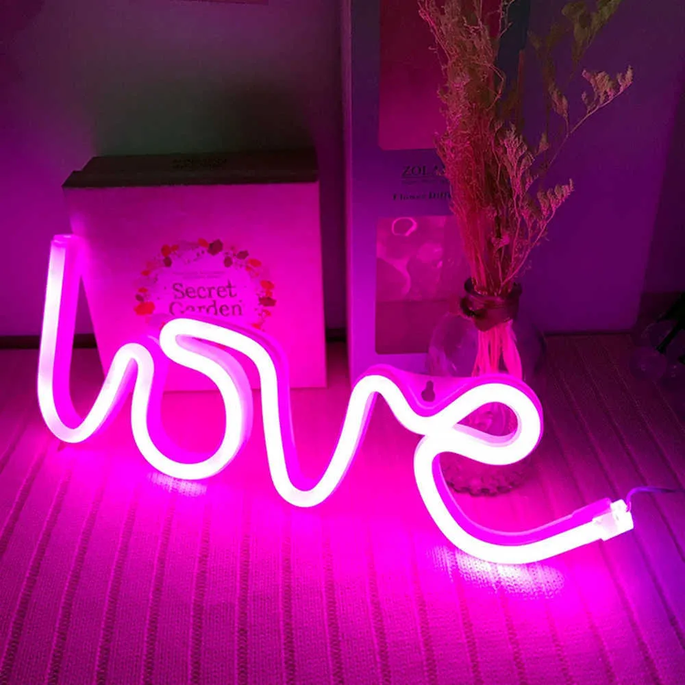 LED USB Rainbow Sunset Red Neon Sign Luz de Parede Poster Poster Quarto Loja Loja Do Casamento Decoração Do Natal Fotografia PROP D30 H0922