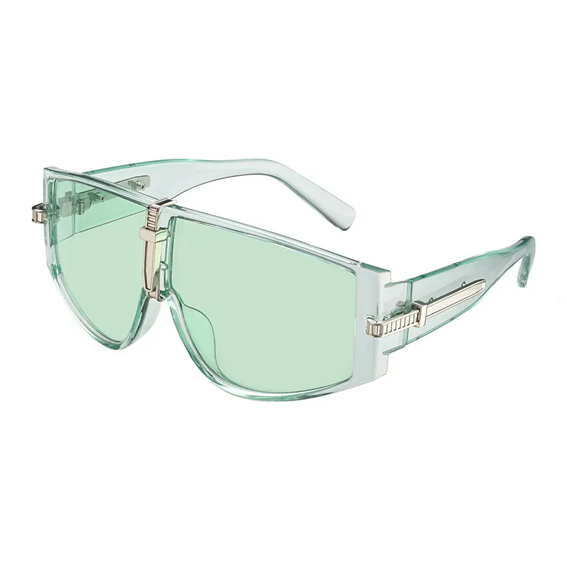 Hoge Kwaliteit Man Vrouw Zonnebril mode groot frame Sport voorruit Brillen Full Frame UV400 7 Kleur Options317S