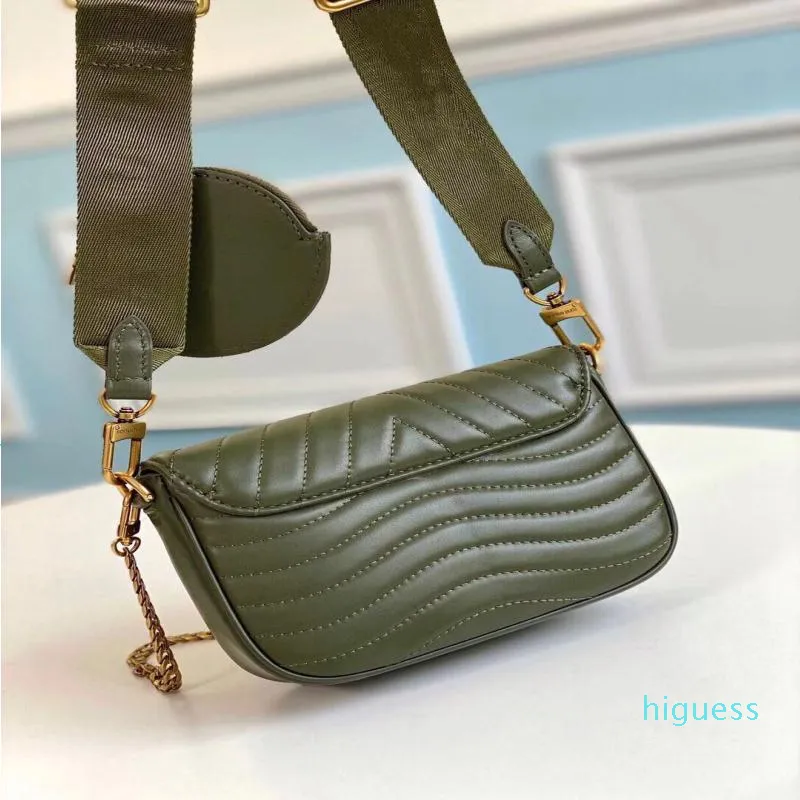 Projektantka- Wamna torba łańcucha mody Połączenie okrągłej monety Mini skórzana portfel Crossbody Bags Evening Bag213b