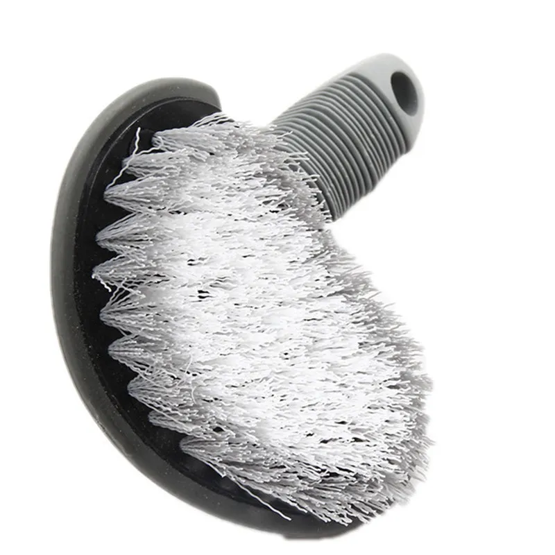 Car Auto Spoke Truck Motorcycle Alloy Wheel Brush Tire Rim Hub Clean Plastic Coated Wire Wash Washing Cleaning Tool