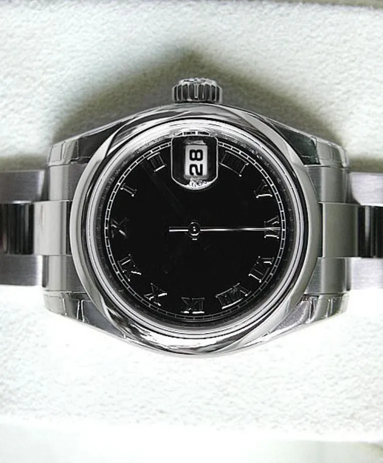 New Watch Factory 2813 Automatisk rörelse 31mm Womens Ladies SS Black Roman Date #179160 Gift With Original Box Diving Watch248k