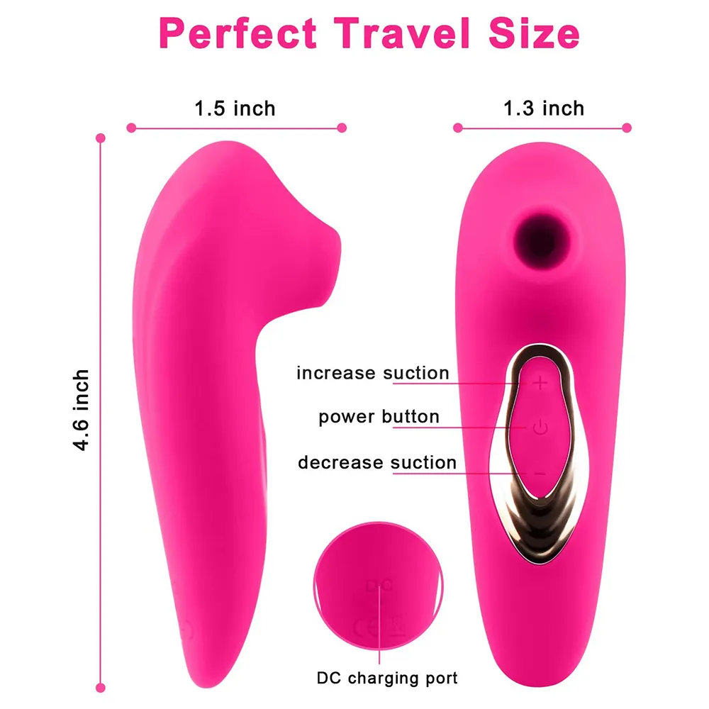 Clitoris Sucking Vibrator for Women Nipples Suction Stimulator 5 Vibration Modes Clitoral Massager Waterproof Adult sexy Toys