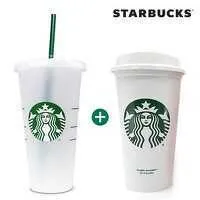 North America Starbucks reusable plastic tumbler cold with lid and straw white cup mlml Christmas gifts6H6B