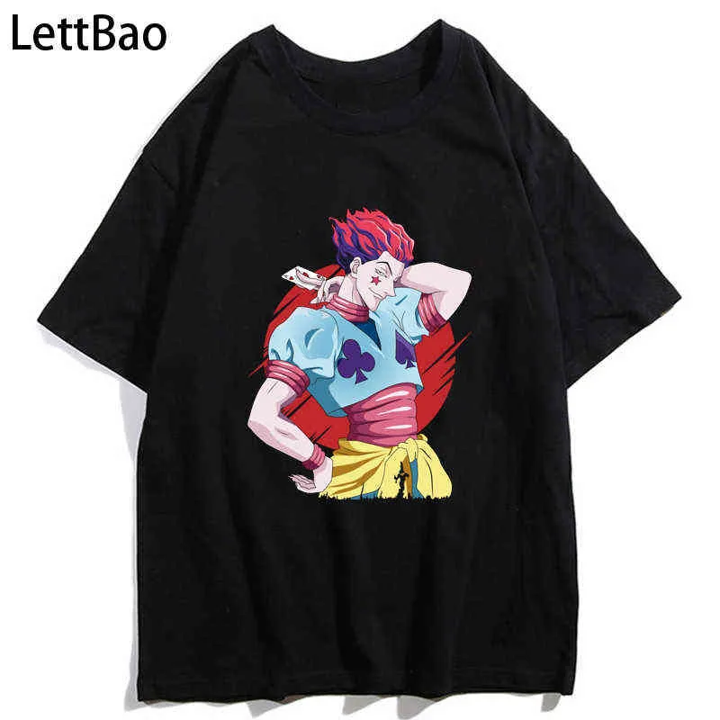 Hisoka Morow Hunter X Hunter Lato Koszulki Śmieszne Manga Feitan Gon FreeCs Killua Topy Streetwear Moda Krótki Rękaw Tshirts Y220208