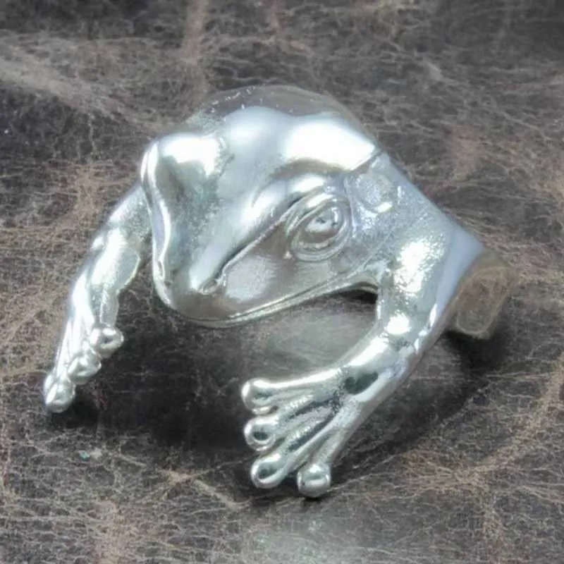 Pierścienie zwierząt dla kobiet ropuchy metalowe pierścionek ślubny Pierścień Mężczyźni Grilfriend Party Prezenty P081880421057070420