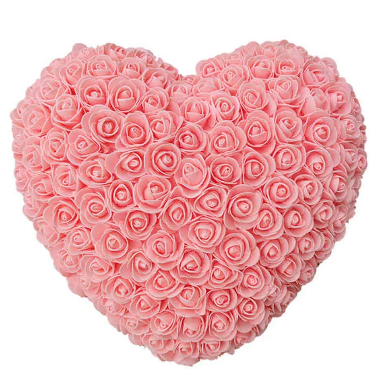 25 CM Yapay Kalp Gül Gül Kalp Kadın Sevgililer Günü Doğum Günü Hediyeleri Düğün Dekorasyon Y1216