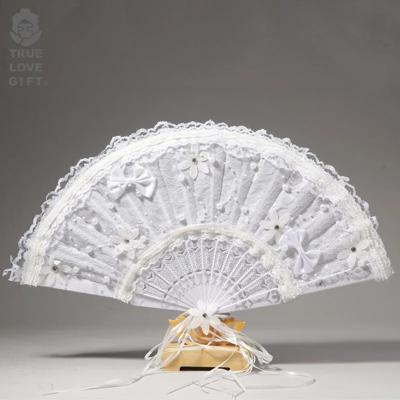 Décoration de fête Douche nuptiale Blanc Dames Plié Turquie Plume Main Fan Entier Fans À La Main Pour La Danse De Mariage Décor Customi246T