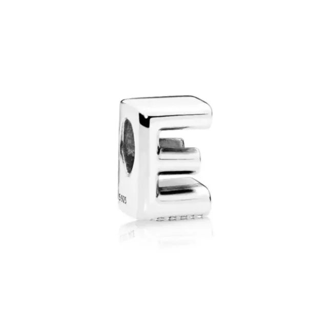 925 Silber Anhänger Englische Buchstaben A-Z Perlen passend für Pandora Armband DIY Damen Luxus Modeschmuck