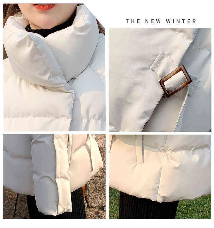 الكورية معطف المرأة الشتاء أزياء خمسة ألوان الدافئة سترة القطن الأساسية سترة 211216