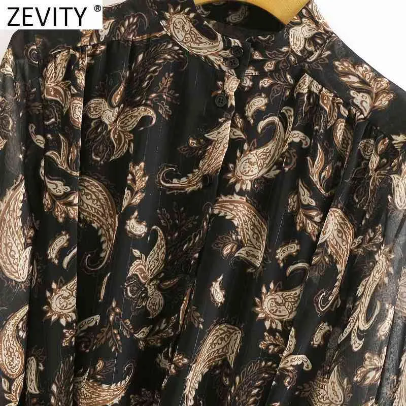 Kobiety Vintage Neckew Nut Totem Floral Print Sashes Mini Dress Femme Golden Line Vestido Breasted Shirt Sukienki DS4853 210420