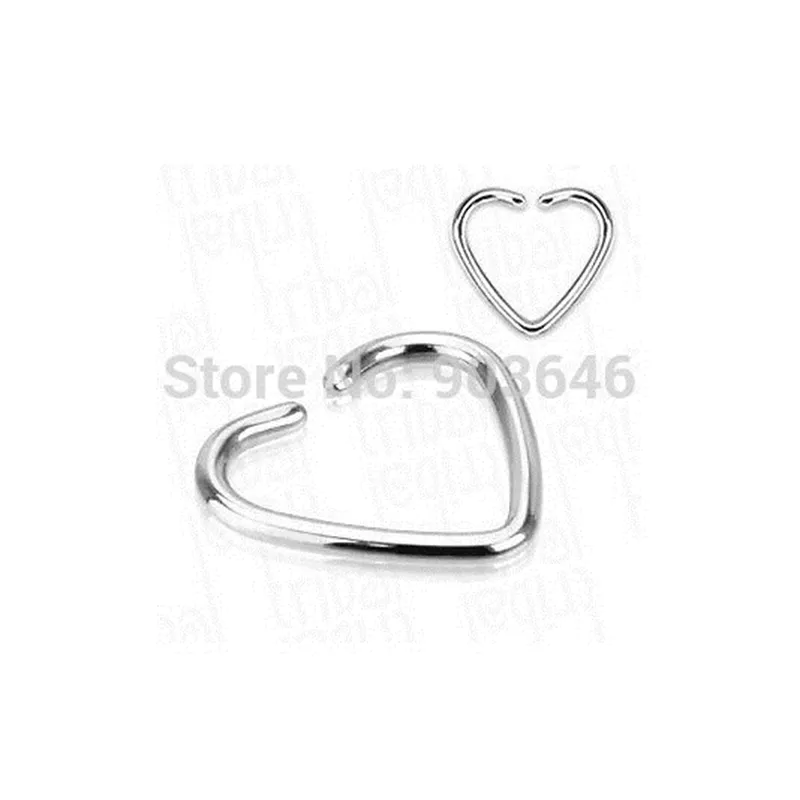 20gx8/10mm Surgical Steel Ring Earring Ear Helix Cartilage Diath Gems Nose Studs Body Piercing Jewelry
