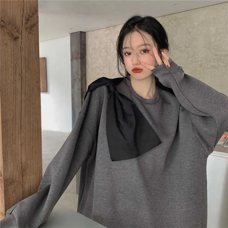 Yedinas Vintage Pullover Frauen Casual Herbst Winter Jumper Übergroße Mode Lose Pullover Harajuku Damen Jumper Chic Top 210527