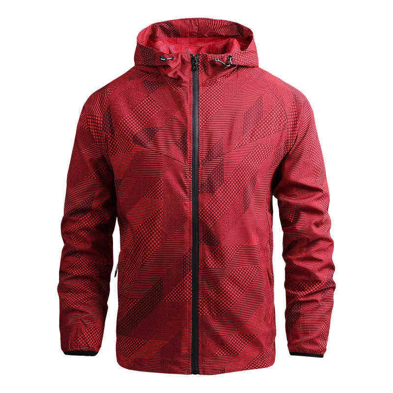 Homens de jaqueta à prova de vento homens impermeáveis ​​parka respirável marca casual esportes ao ar livre casaco masculino windjacket hardshell wind jaqueta homens tops 211029