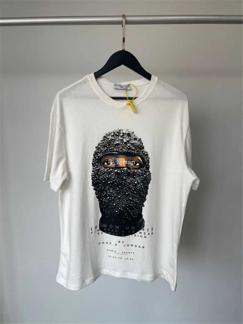 Pearl Mask IH NOM UH NIT RELAXED MASK T Shirt Unisex Men Women Heavy Fabric Streetwear T-Shirts Top Tees X0712