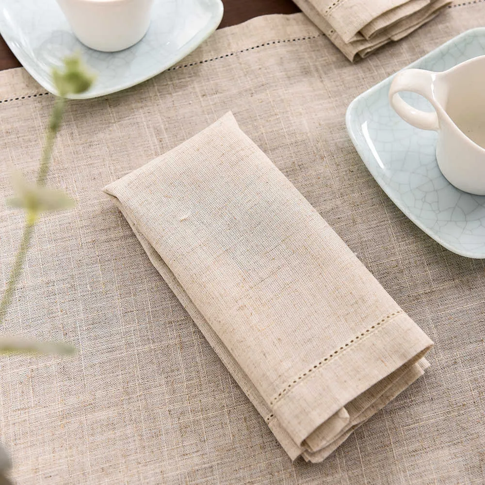 en lin table de fête de nage de serviette de serviette à maison maison de mariage tissu tissu tissu 4 size3724352