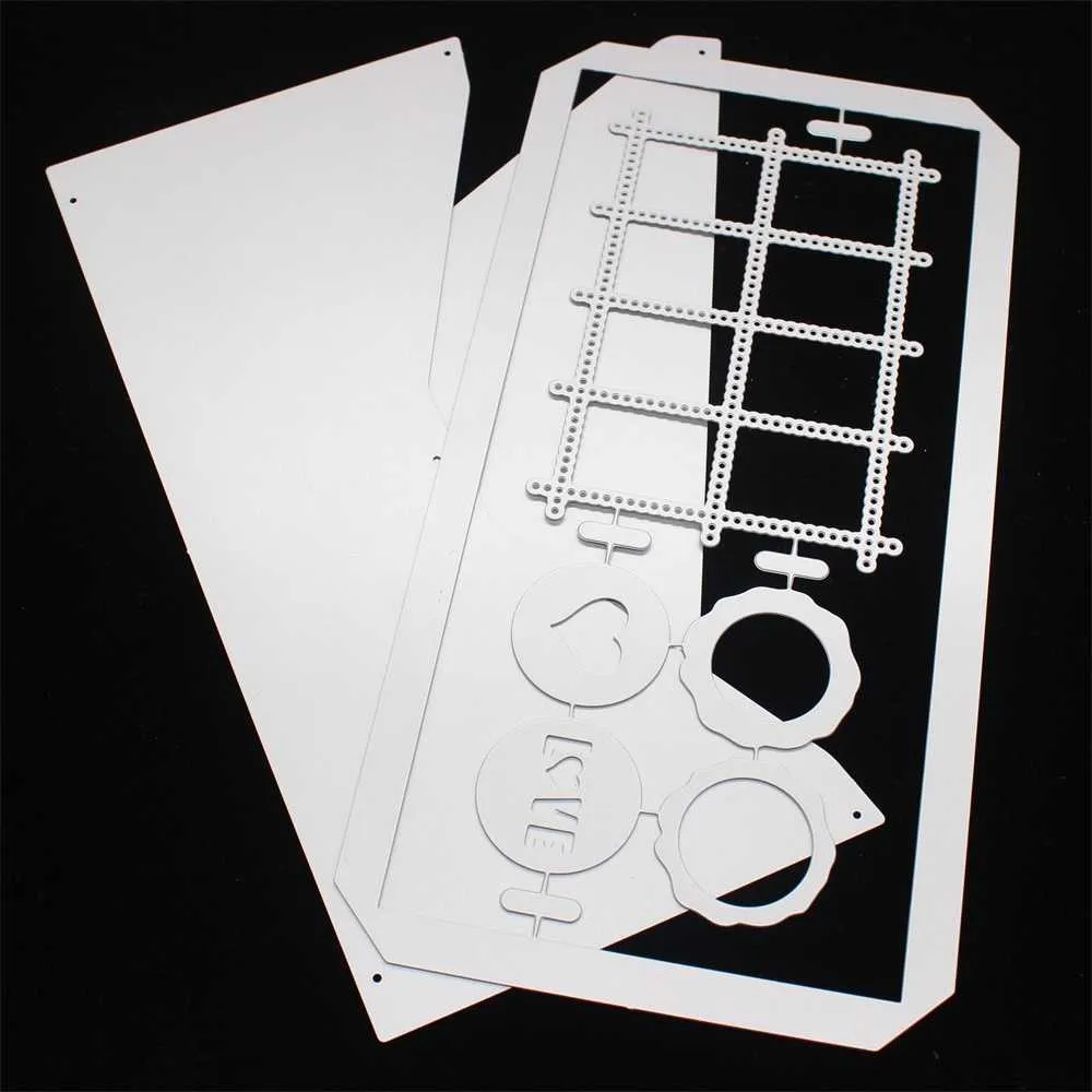KSCRAFT Slimline Briefumschlag-Stanzform aus Metall, Schablonen für DIY-Scrapbooking, dekorative Prägung, DIY-Papierkarten 210702