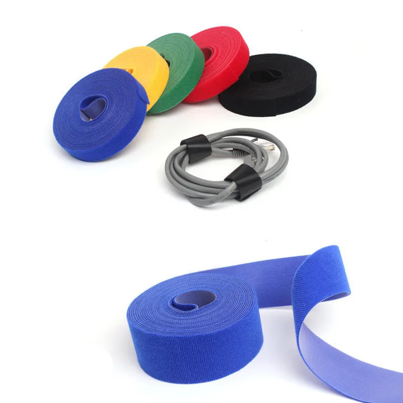 Färgglada dubbelsidiga nylonhäftande krok och slingfästband Sy på snapfästen Sewing Accessories Sout Out Tools7417288