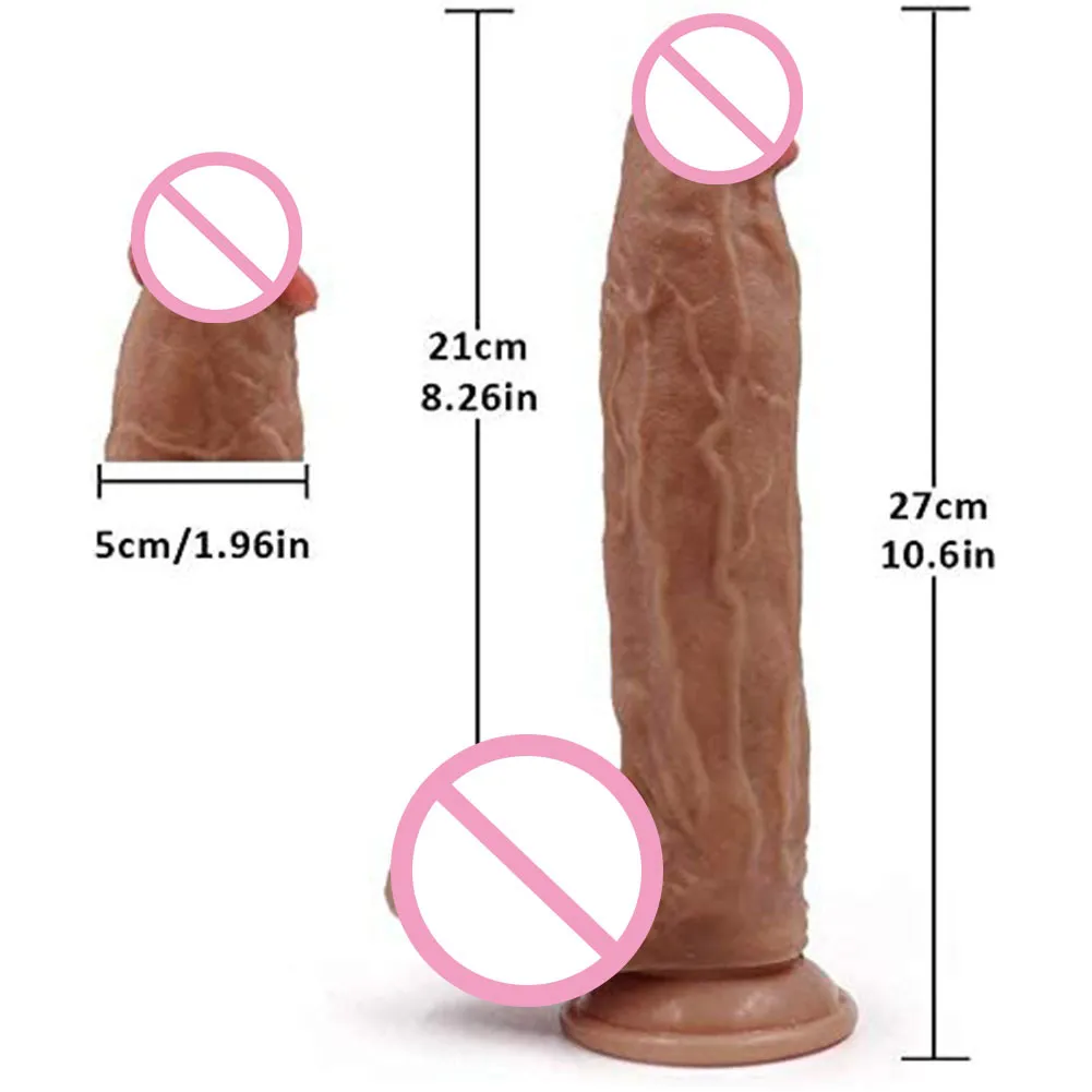 11 -calowy pasek dildo fallus ogromny duży realistyczny penis silikon