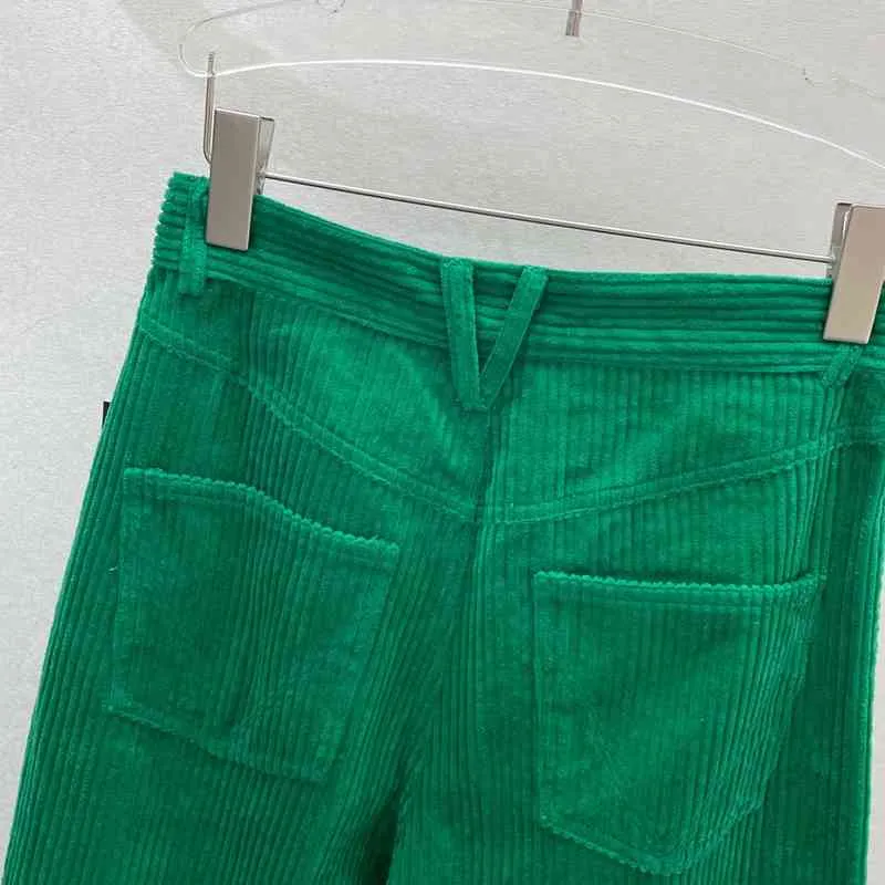 Armazém Vestuário V Outono e Inverno Novo Lazer Verde Lazer Pant Calças Venda Online_P3nk