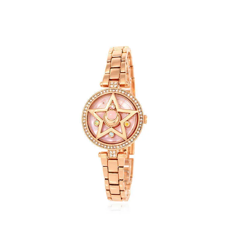 Sailor Moon – montre-bracelet étoiles en cristal, bijoux, costume, 210616288L
