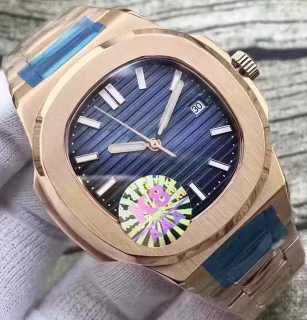 Классические новые автоматические механические мужские часы с сапфировым стеклом, прозрачный черный, синий циферблат, скользящий второй светящийся часы AAA 227M