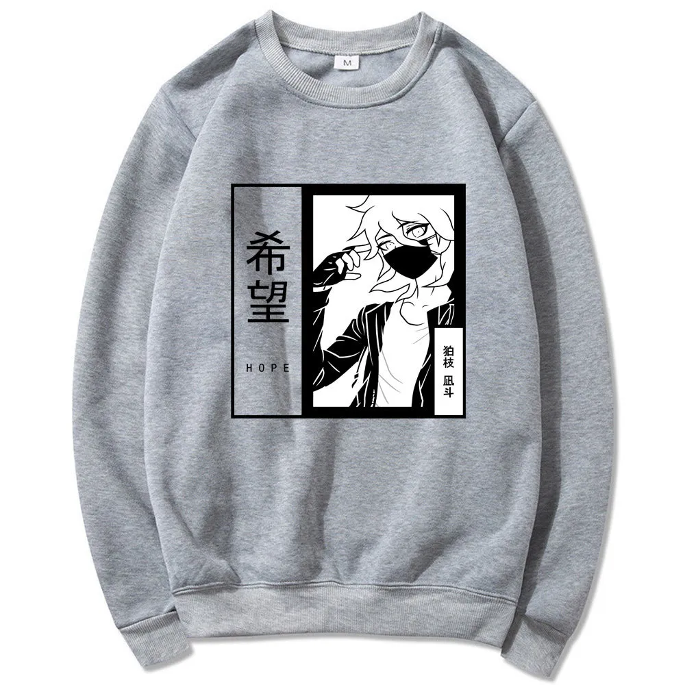 Anime Kokichi Oma Homens / Mulheres Pulôver Sueter Verdade e Mentiras Jogo Hoodies Primavera Criatividade Sweatshirts Unisex Harajuku Hoodie Y0319