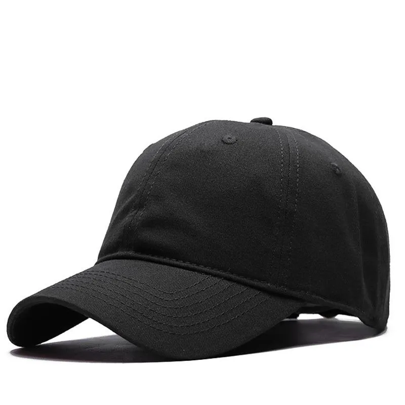 Casquettes de baseball Grosse tête homme grande taille chapeaux de baseball été extérieur mince sec rapide chapeau de soleil hommes coton plus casquette de sport 56-60 cm 60-64 cm285o