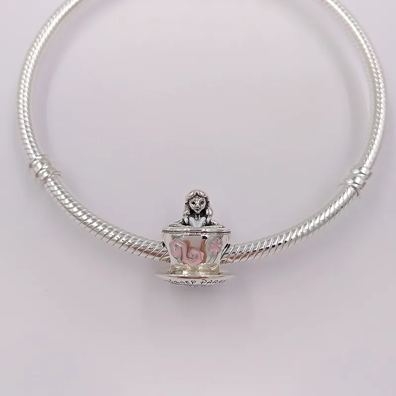 ciondoli kit la creazione di gioielli Alis nel Paese delle Meraviglie Teacup Fantasy pandora bracciali in argento 925 ragazza adolescente donne braccialetto catena collana pendente di perline regali di compleanno