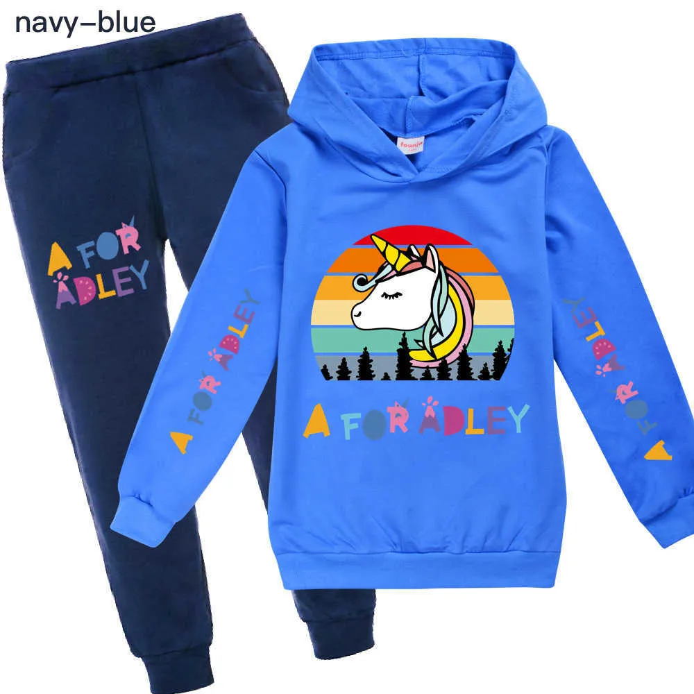 A for Adley Cobra Kai Movie Inspired Funny Spring and Autumn Hooded sweatshirt 2021 New Boys and Girls Tops H1023