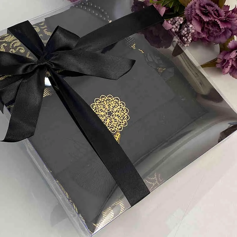 Black Velvet Islamic Gift Set Arabic Yaseen Prayer Mat Tasbih Hajj Favors Mewlid Wedding Eid Favors Muslim Mother Father Days 210330