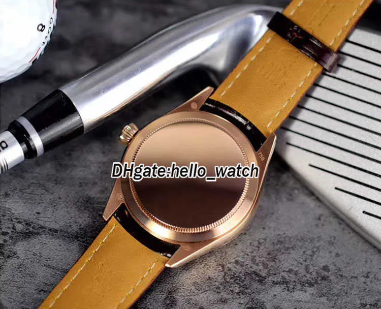 Orologi di design economici 39mm Cellini Moonphase 50535 M50535 quadrante bianco orologio automatico da uomo cassa in oro rosa cinturino in pelle zaffiro d209t