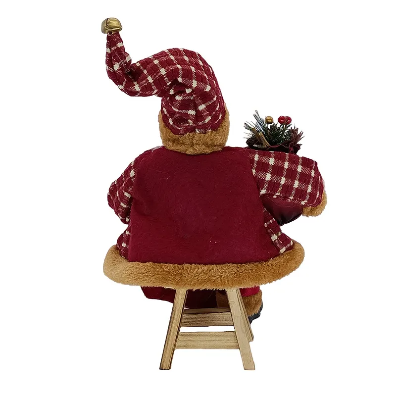 Partyzubehör für die Feiertage 2021, 35 cm, sitzender Weihnachtsmann, Weihnachtsdekoration, modische Ornamente