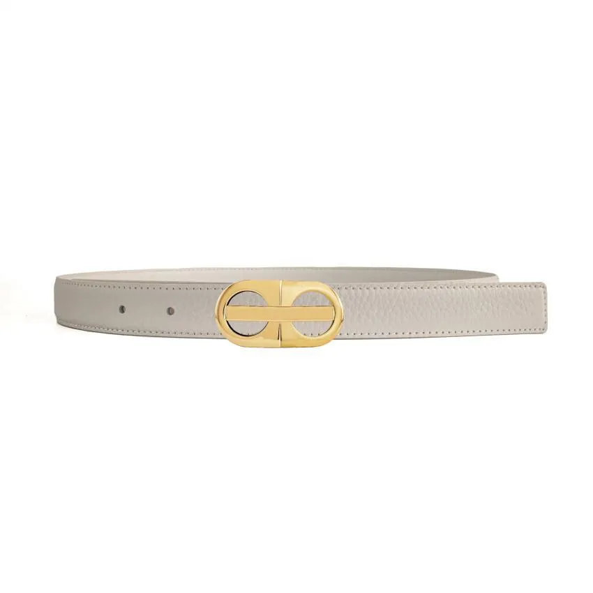 Ceinture à boucle plate pour femmes, accessoires de haute qualité, mode loisirs, 12 options de largeur 2 à 4cm, boîte cadeau en option 2072