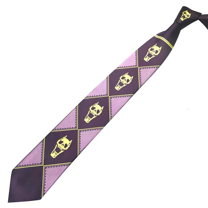 Anime Jojo's Bizarre Avontuur Kira Yoshikage Cosplay Tie Killer Koningin Schedel Hals Heavens Deur Prop Costume215Z